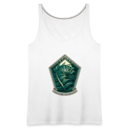 Easter Unfurl in Light Fern T Shirt, Spring Gift - Women's Premium Tank Top