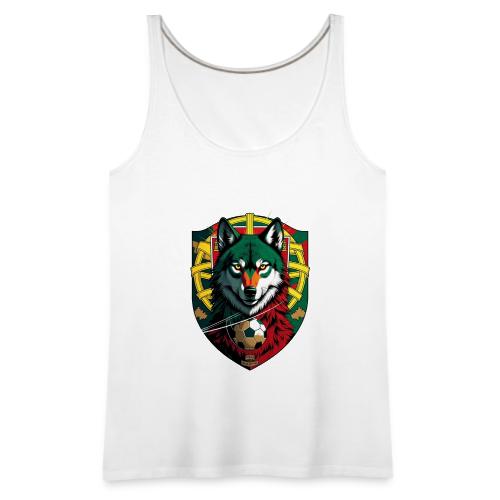Portugal Iberian Wolf Soccer T Shirt,Football Gift - Women's Premium Tank Top