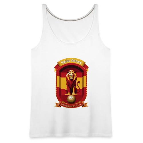 Spain Lion Victory T-Shirt, Flag Pride Crest Gift - Women's Premium Tank Top