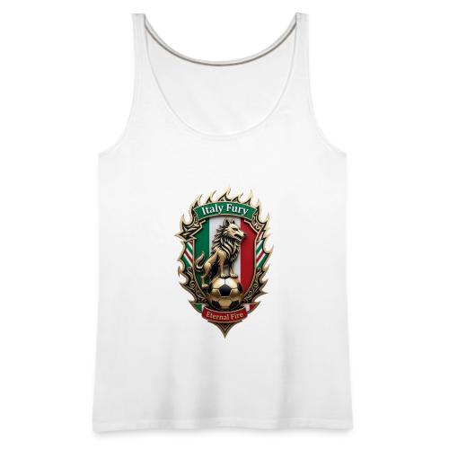 Italy Wolf Fury T-Shirt, Italian Flag Pride Gift - Women's Premium Tank Top
