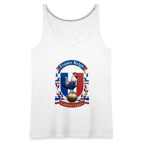 France Rooster Reign T-Shirt, Tricolore Pride Gift - Women's Premium Tank Top