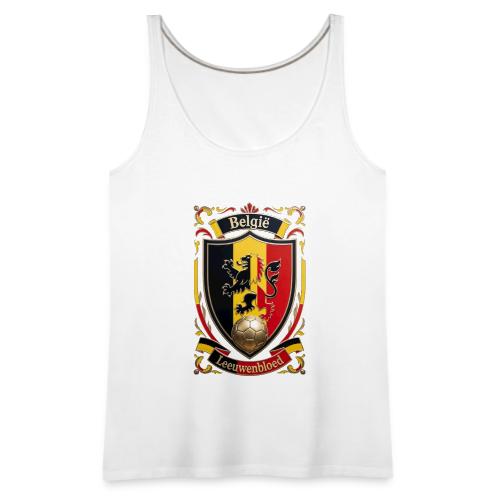 Belgium Lion Crest T-Shirt, Belgian Flag Gift - Women's Premium Tank Top