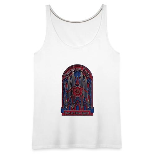 Barcelona Scarlet Pride T Shirt, Vibrant City Gift - Women's Premium Tank Top