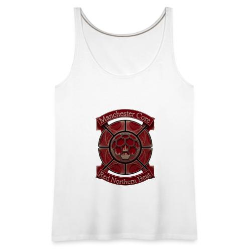 Manchester Is Red T Shirt, Soccer City Pride Gift - Women's Premium Tank Top