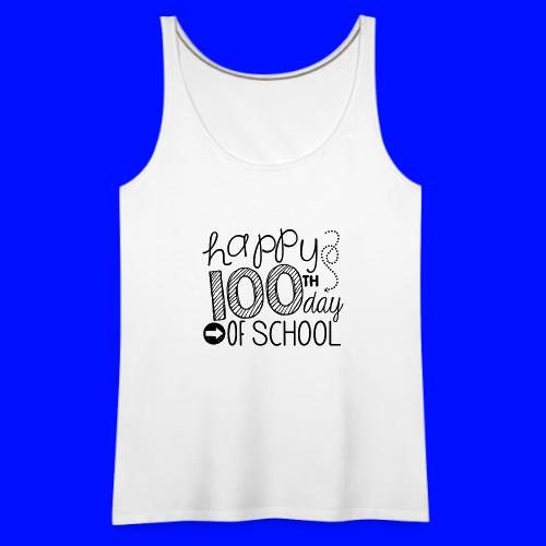 Happy 100th Day of School Arrows Teacher T-shirt - Women's Premium Tank Top