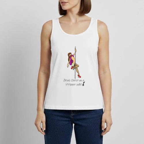 Jesus Christ on a Stripper Pole! - Women's Premium Tank Top