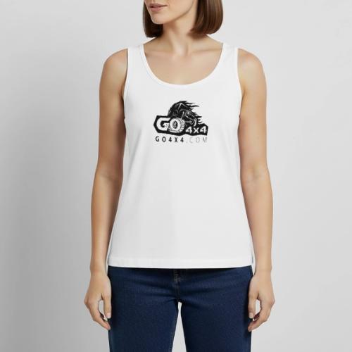 go bw white text black - Women's Premium Tank Top