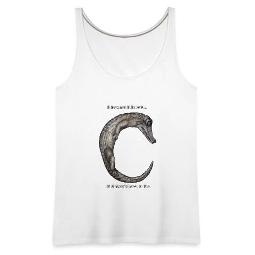 croc with text - Women's Premium Tank Top
