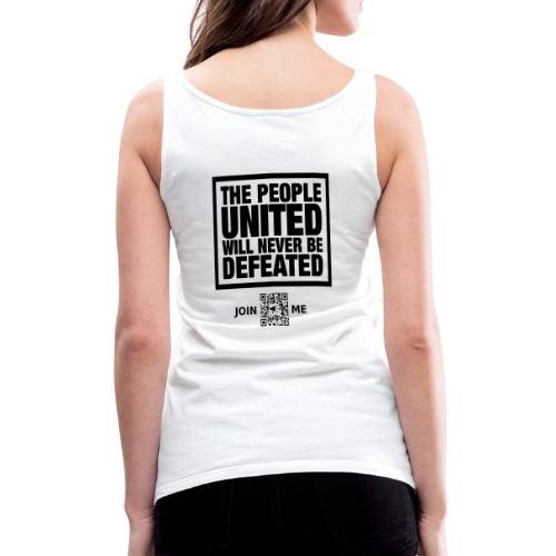 People United (black, back-facing) - Women's Premium Tank Top