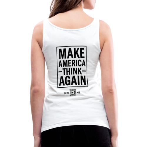 Think (black, back-facing) - Women's Premium Tank Top
