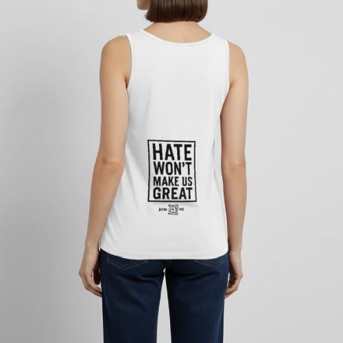 Hate (black, back-facing) - Women's Premium Tank Top