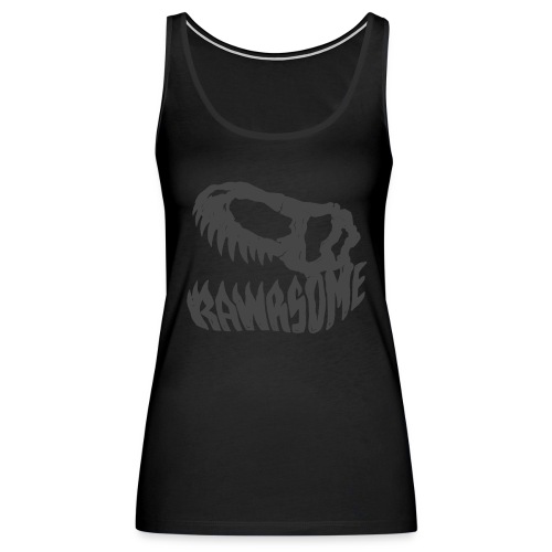 RAWRsome T Rex Skull by Beanie Draws - Women's Premium Tank Top