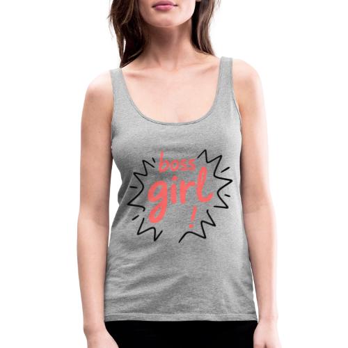 Boss Girl Bold Feminist Statement - Women's Premium Tank Top