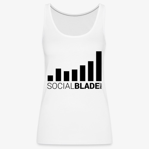 Socialblade (Dark) - Women's Premium Tank Top