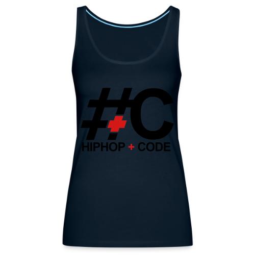 hiphopandcode-logo-2color - Women's Premium Tank Top