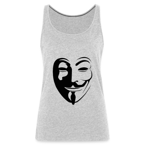 Anonymous Round Face gif - Women's Premium Tank Top