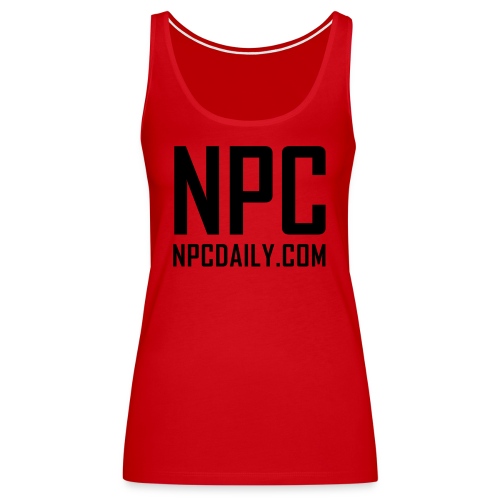 N P C with site black - Women's Premium Tank Top