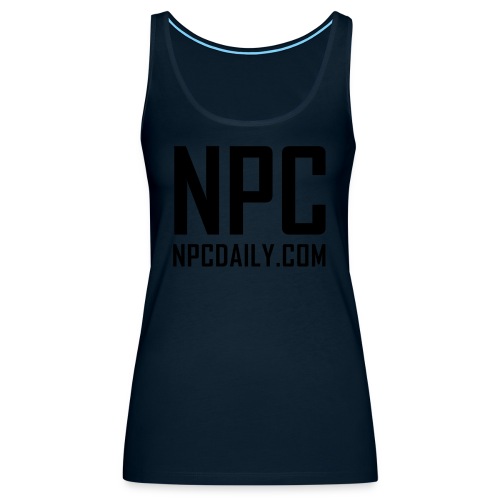 N P C with site black - Women's Premium Tank Top