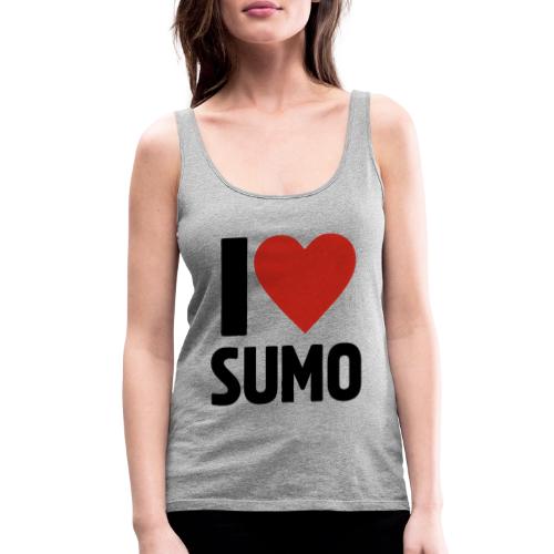 I Love Sumo – Bold Minimalist Sumo Wrestling Fan - Women's Premium Tank Top
