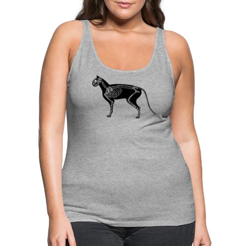 Skeleton Cat - Women's Premium Tank Top