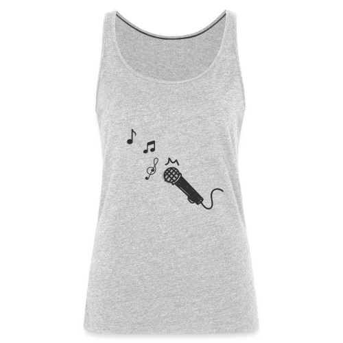 mic and notes - Women's Premium Tank Top