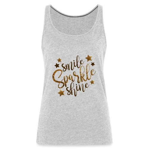 Smile Sparkle Shine - Women's Premium Tank Top