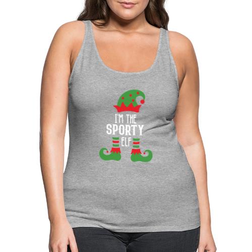 I'm The Sporty Elf Shirt Xmas Matching Christmas - Women's Premium Tank Top