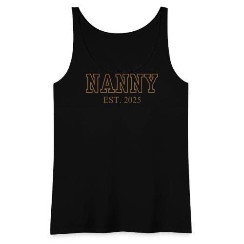 Nanny Est. 2025 (Brown Font) - Women's Premium Tank Top