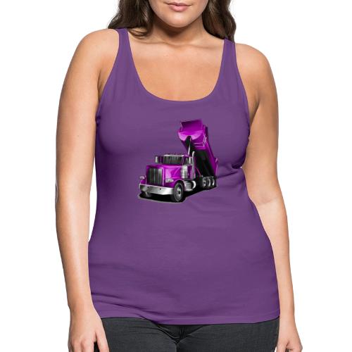 Dump Truck Purple - Women's Premium Tank Top