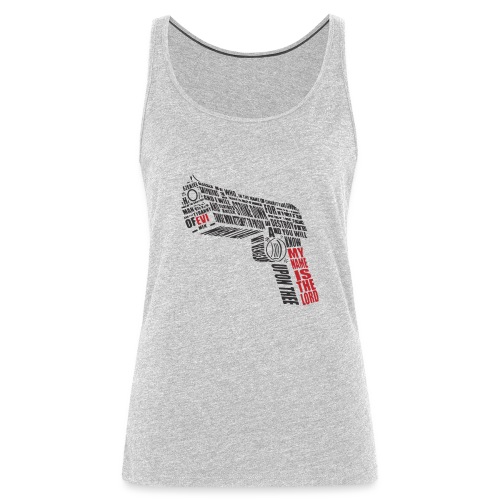 weapon with text - Women's Premium Tank Top