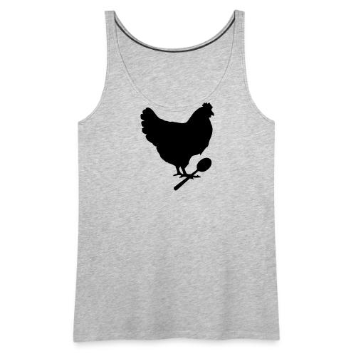 Cosmopolitan Cornbread Hen & Spoon Logo - Women's Premium Tank Top
