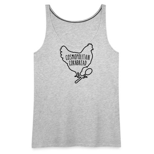 Cosmopolitan Cornbread Hen & Spoon Logo - Women's Premium Tank Top