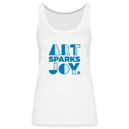 Art Sparks Joy (Dark Blue) - Women's Premium Tank Top