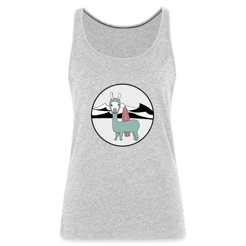 Surfin' llama. - Women's Premium Tank Top