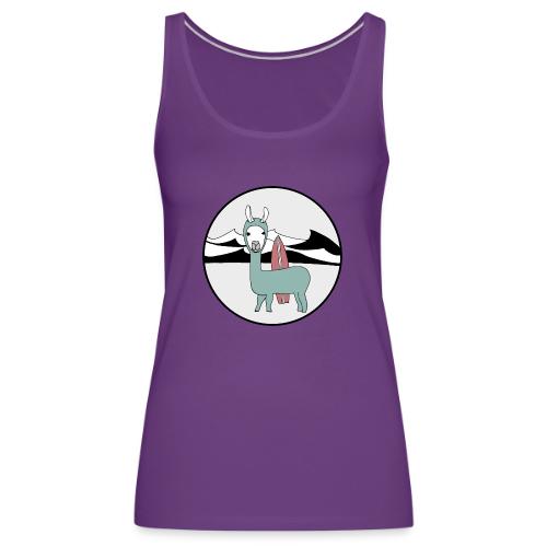 Surfin' llama. - Women's Premium Tank Top