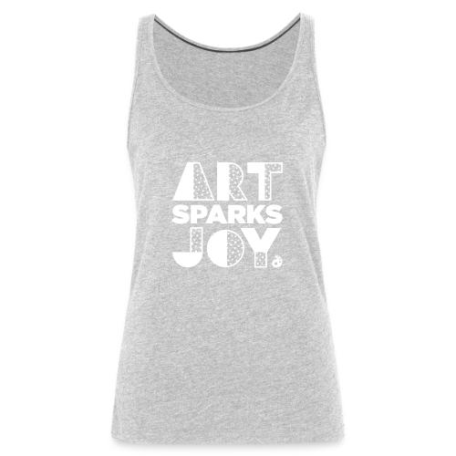 Art Sparks Joy (White) - Women's Premium Tank Top