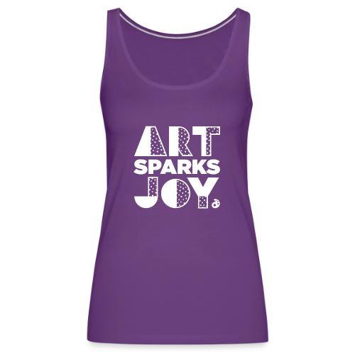 Art Sparks Joy (White) - Women's Premium Tank Top