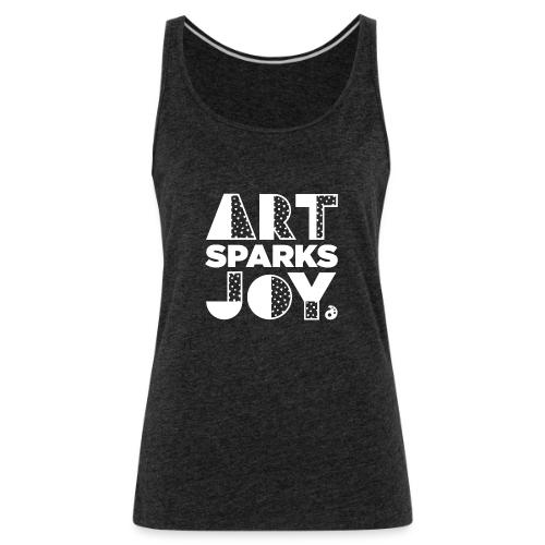 Art Sparks Joy (White) - Women's Premium Tank Top