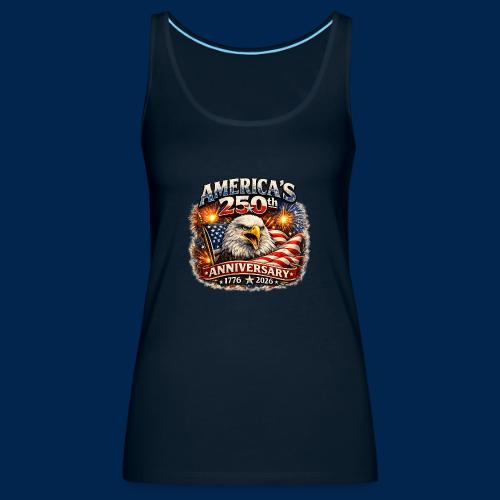 America 250th Anniversary Timeline Design - Women's Premium Tank Top