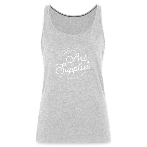 Good Vibes and Art Supplies White - Women's Premium Tank Top