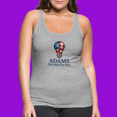 Adams promotions American flag metallic light bulb - Women's Premium Tank Top