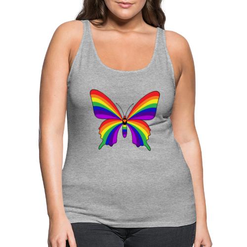 Rainbow Butterfly - Women's Premium Tank Top