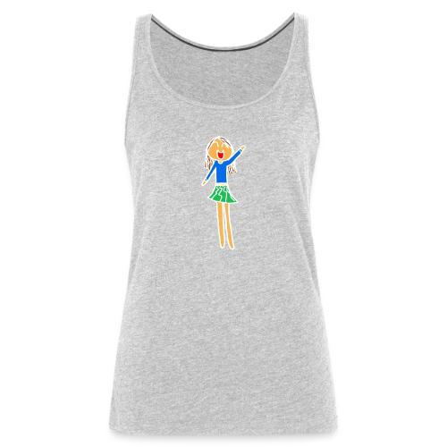 Sophia, White Outline, Full Color (tshirts) - Women's Premium Tank Top