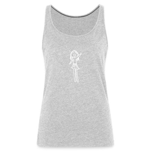 Sophia, White Outline (tshirts) - Women's Premium Tank Top