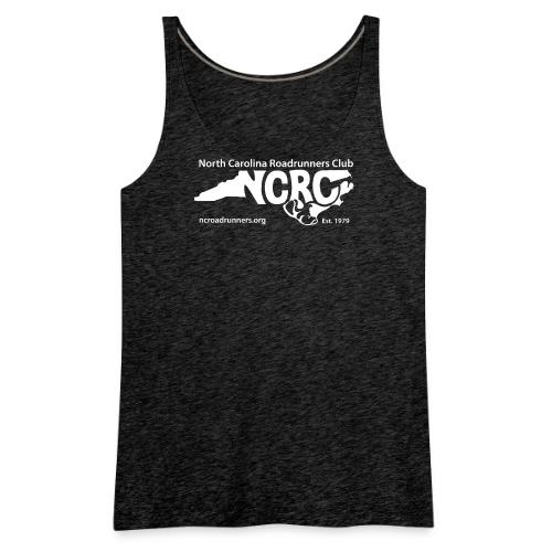 NCRC White Logo1 - Women's Premium Tank Top