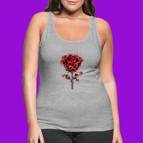 2 Set - Silver and Gold Roses - Women's Premium Tank Top