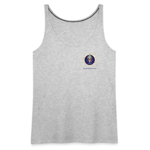The People's Seal with blue url - Women's Premium Tank Top