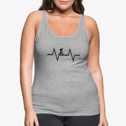bmx bike heartbeat - Women's Premium Tank Top