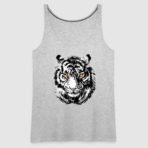 Tiger Head - Tiger Artwork - Wildlife Big Cats - Women's Premium Tank Top