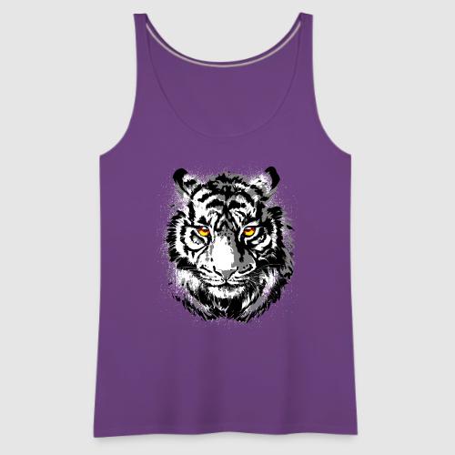 Tiger Head - Tiger Artwork - Wildlife Big Cats - Women's Premium Tank Top